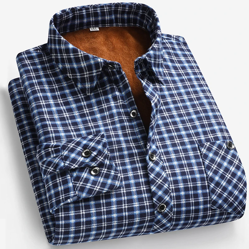 2026 Autumn and Winter Men's F - đánh giá và giá Flannel Shirt Lined