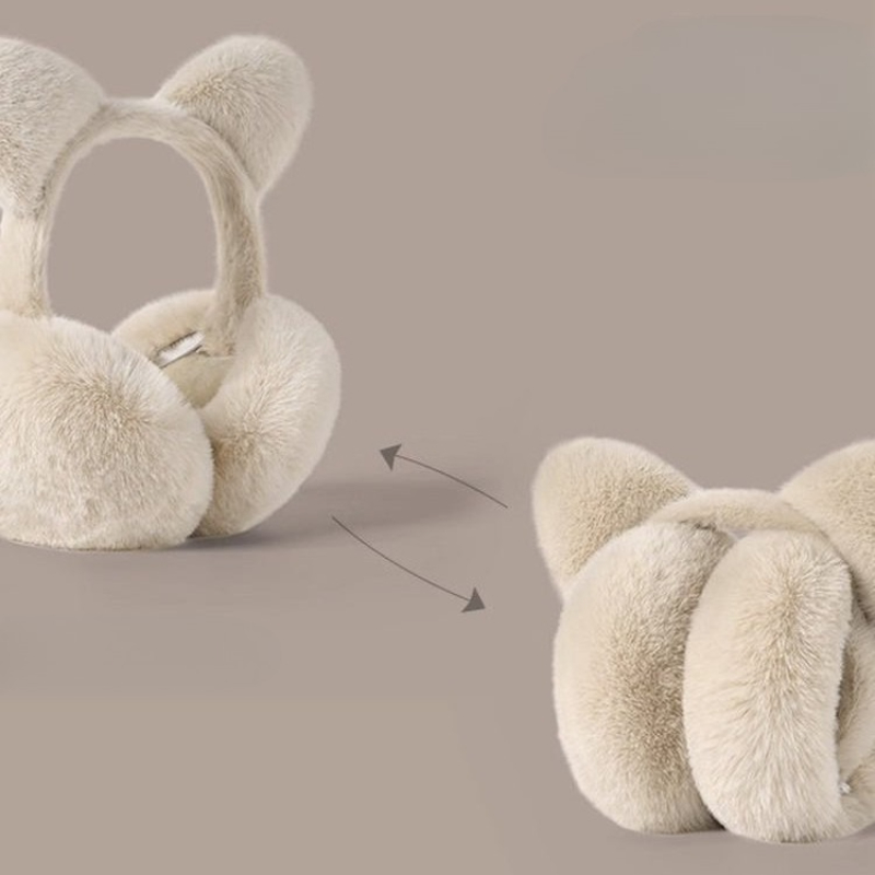 Cat Ears Foldable Earmuffs Plu - đánh giá và giá Earmuffs Foldable