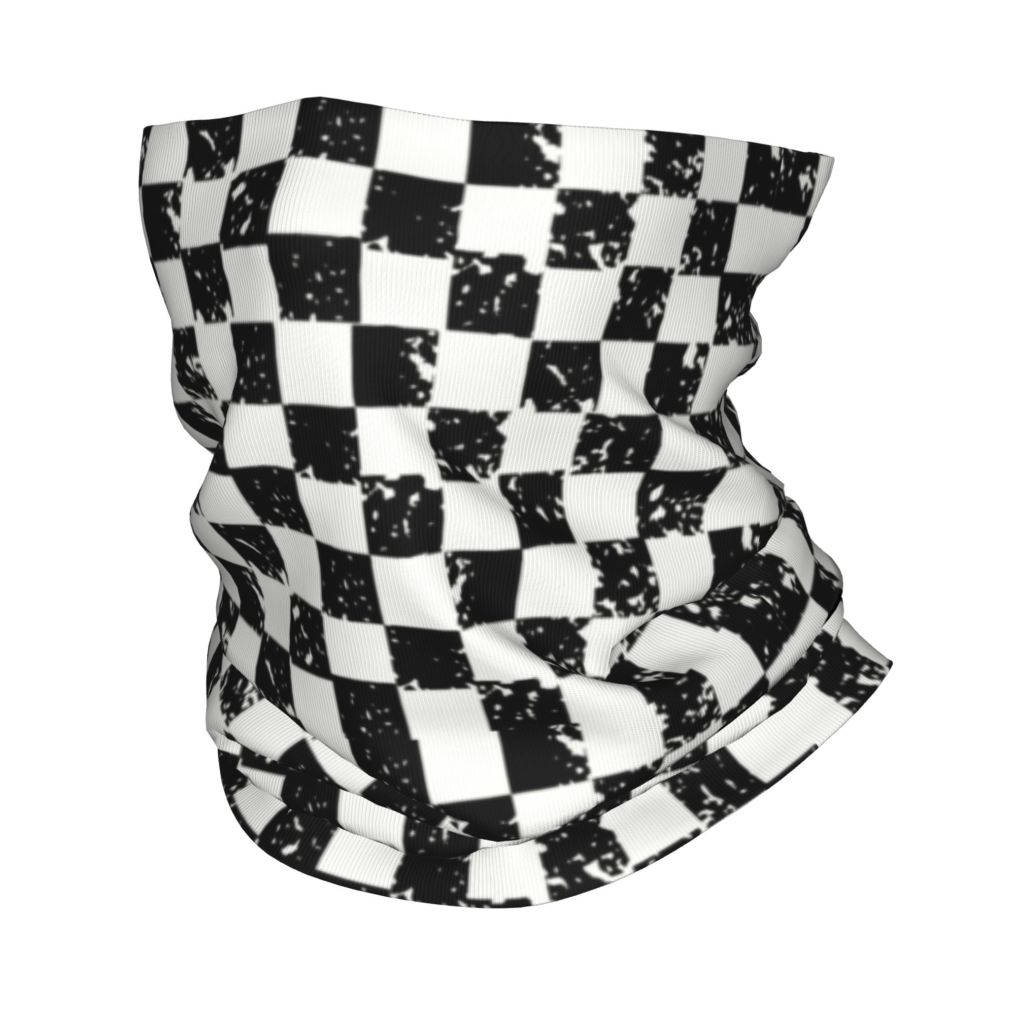 Custom Retro Checkered Flag Wi - đánh giá và giá Neck Gaiter Fleece