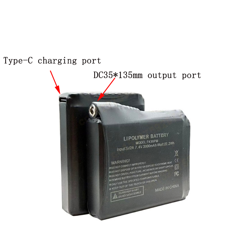 7.4V 3000mah Heated Gloves Bat - đánh giá và giá Heated Vest Battery
