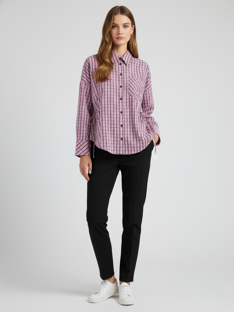 Women's Trendy Plaid Shirt Ele - đánh giá và giá Flannel Shirt Lined