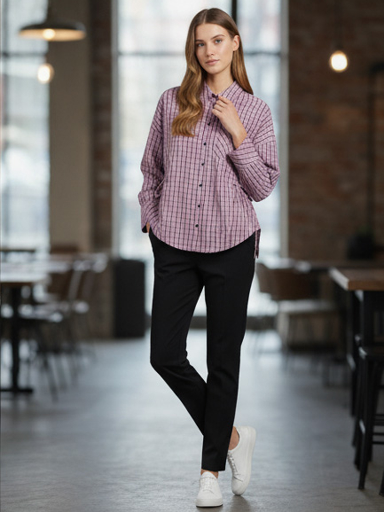 Women's Trendy Plaid Shirt Ele - đánh giá và giá Flannel Shirt Lined