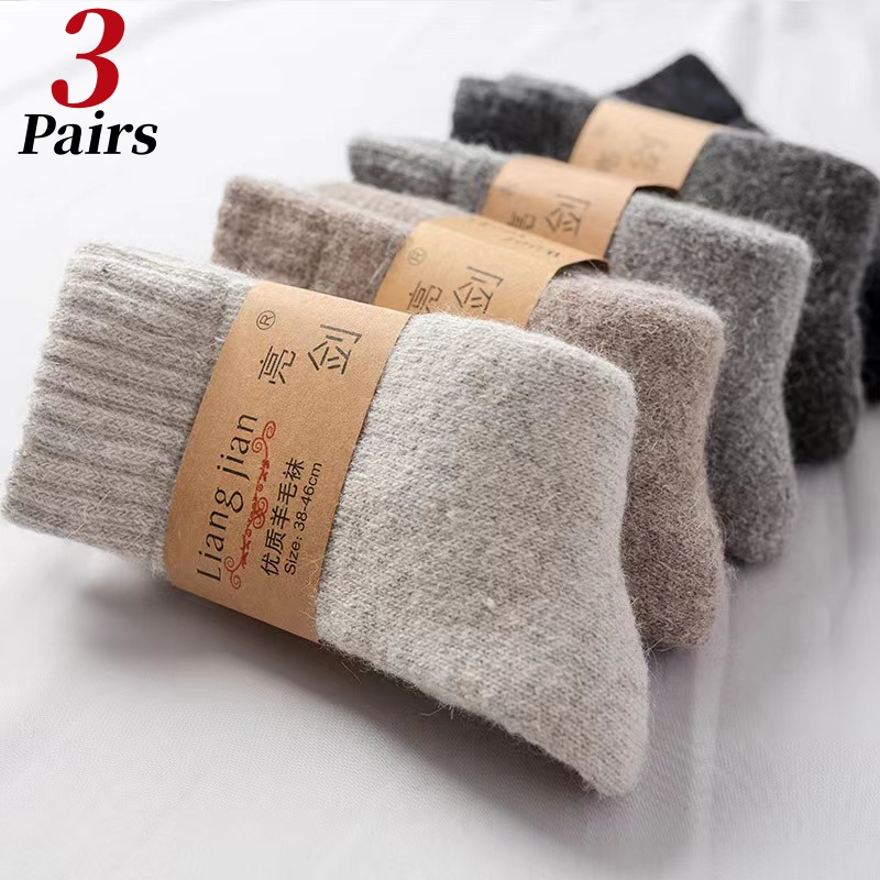 3Pairs/Men's Socks Winter Warm - đánh giá và giá Thermal Sock Wool