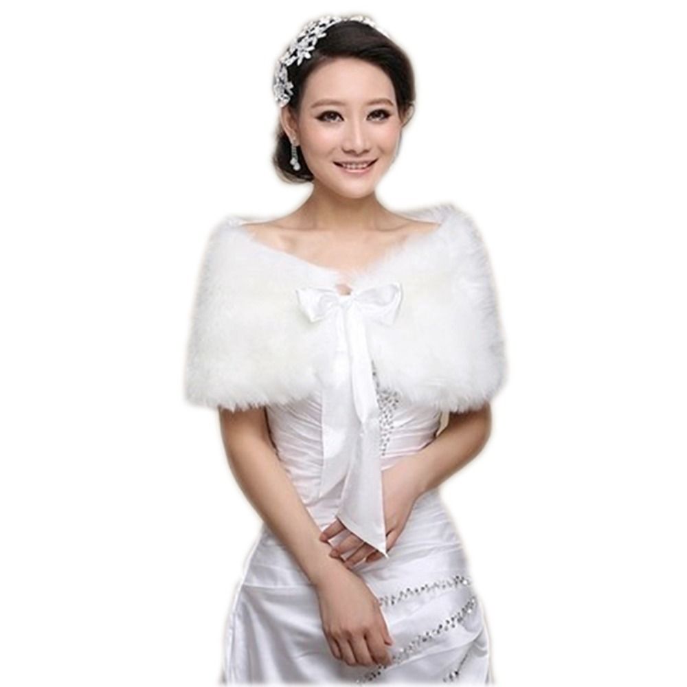 Winter Cape White Fur Shawl We - đánh giá và giá Shawl Wrap Winter