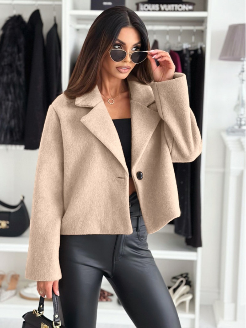 Cropped Trench Coat for Women  - đánh giá và giá Wool Coat Peacoat