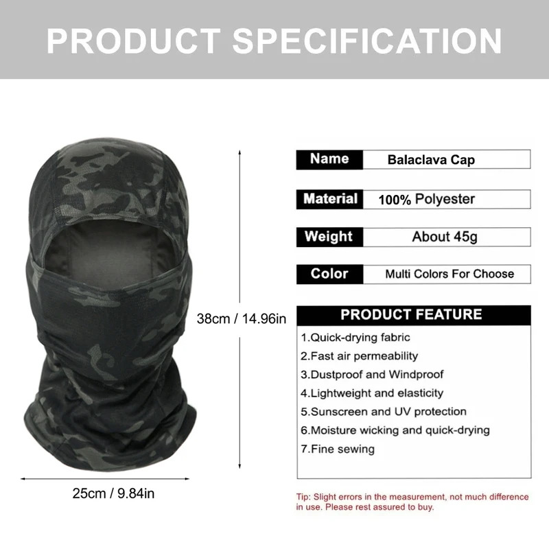 Camouflage Balaclava Hat Cycli - đánh giá và giá Balaclava Ski Mask