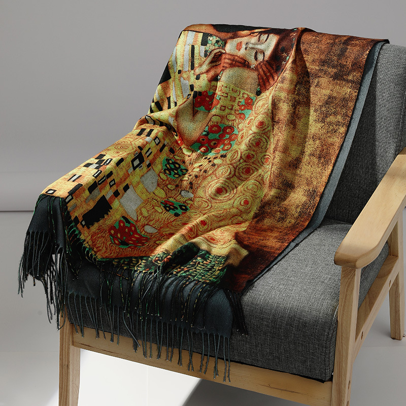 Luxury Brand Oil Painting Cash - đánh giá và giá Cashmere Pashmina Wrap