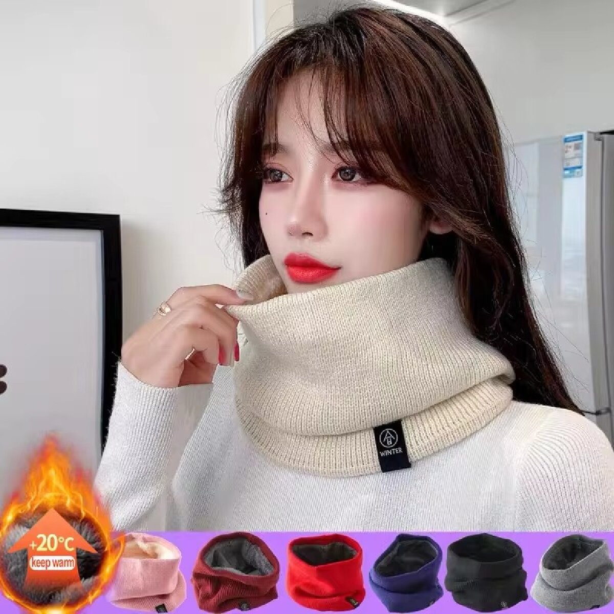 Solid Winter Plush Muffler Woo - đánh giá và giá Neck Gaiter Fleece
