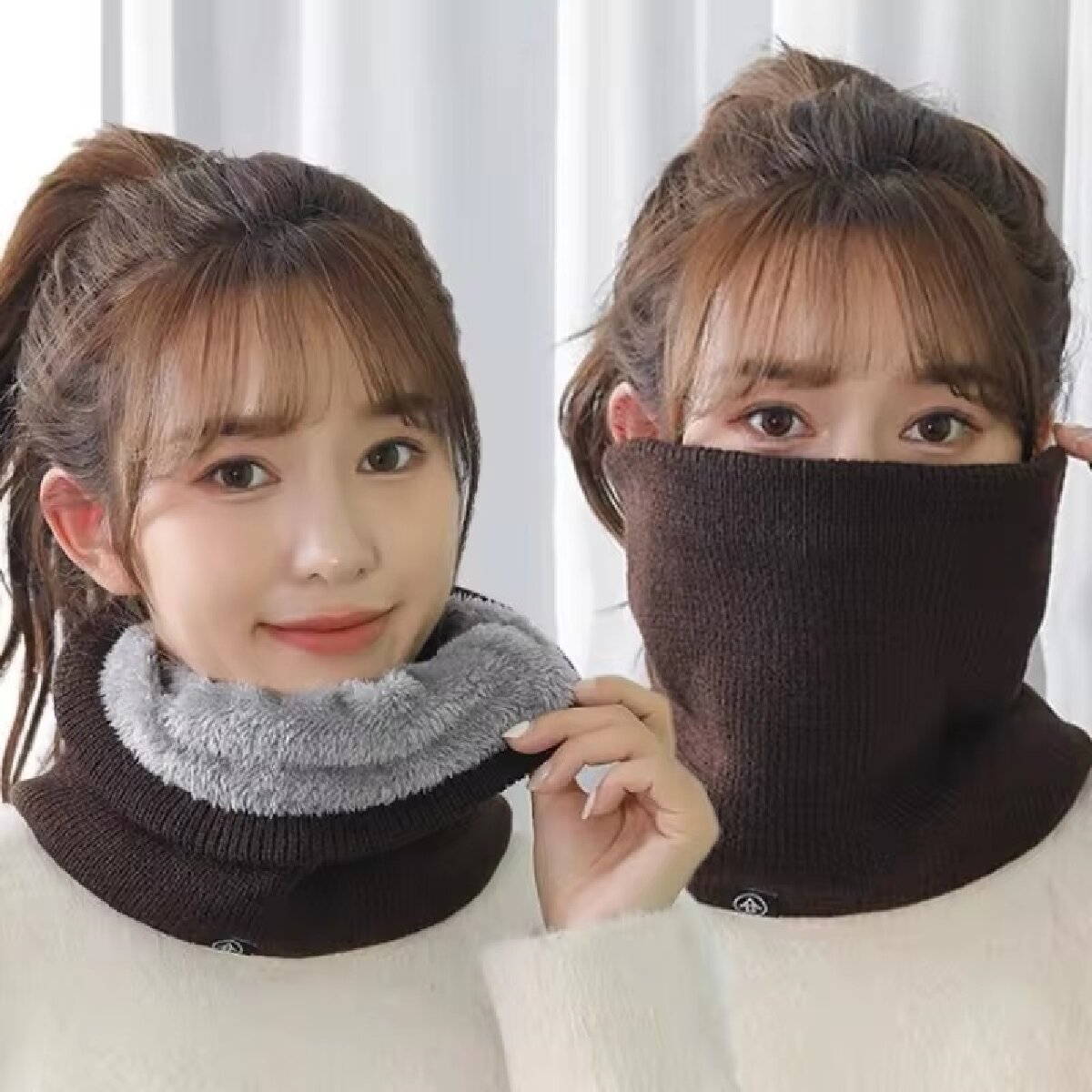 Solid Winter Plush Muffler Woo - đánh giá và giá Neck Gaiter Fleece