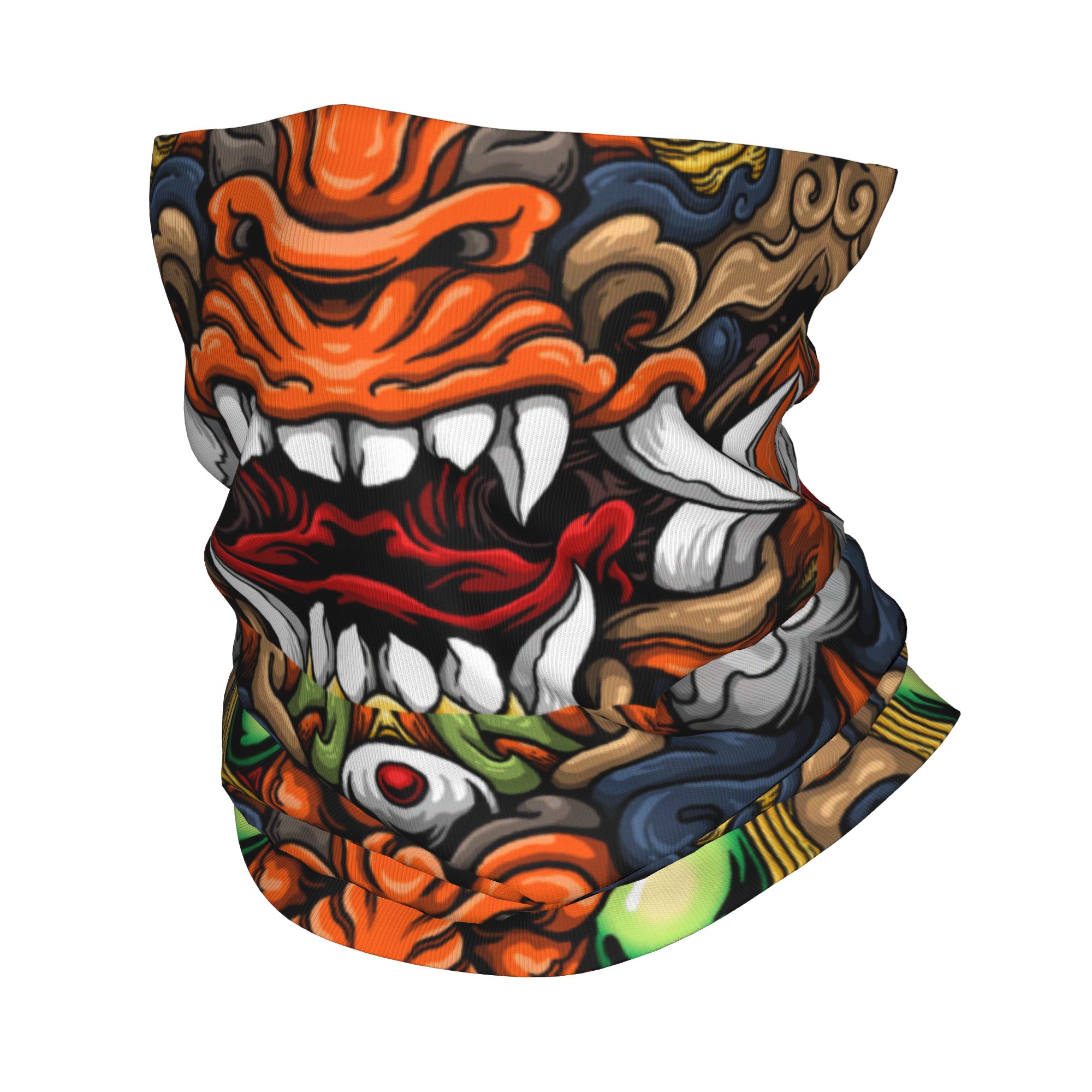 Custom Samurai Demon Oni Winte - đánh giá và giá Neck Gaiter Fleece